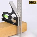 Ver imagem 5 de Kit 2 Esquadros Magnético Solda 12 Kg + Esquadro Combinado 12 Pol. 300mm