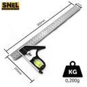 Ver imagem 3 de Kit 2 Esquadros Magnético Solda 12 Kg + Esquadro Combinado 12 Pol. 300mm