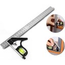 Ver imagem 1 de Kit 2 Esquadros Magnético Solda 12 Kg + Esquadro Combinado 12 Pol. 300mm