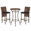 Ver imagem 1 de Mesa Bistro e 2 Banquetas Roma Marrom Corda Náutica 12 Marrom