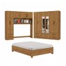 Guarda-roupa Casal Modulado com Cama Hércules 11 Portas 6 Gavetas com Espelho Cinamomo - Carioca Móv - 2