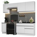 Ver imagem 3 de Armário de Cozinha Completa 240cm Branco Glamy Madesa 07