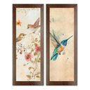 Ver imagem 1 de Kit 2 Quadros Decorativos para Cozinha Área Goumet Pássaros Temperos Frutas 60cm