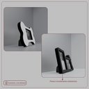 Ver imagem 2 de Kit Porta Foto Mimos Para Pet Cães E Gatos Decoração De Sala:Branco e Preto