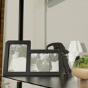 Ver imagem 5 de Kit Porta Foto Mimos Para Pet Cães E Gatos Decoração De Sala:Branco e Preto