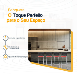 Kit 4 Banquetas Alta Banco para Balcão Junco Preto Àrea Gourmet Ilha Bancada bares Churrasqueira - 3