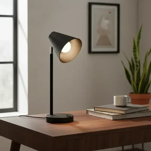 Luminária de Mesa Abajur Direcionável Articulada com Interruptor de Alumínio Bivolt