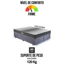 Ver imagem 6 de Cama Baú Queen 158x198 Suede Cinza com Dual Firm Espuma Ecoflex