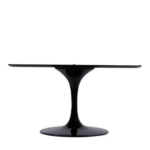 Base de Mesa de Jantar Saarinen Oval Para Tampo de 160x90 Cm Preta Modelar Art Moveis