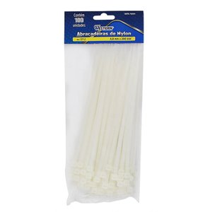 Abraçadeiras Branco 4,8x200mm Western