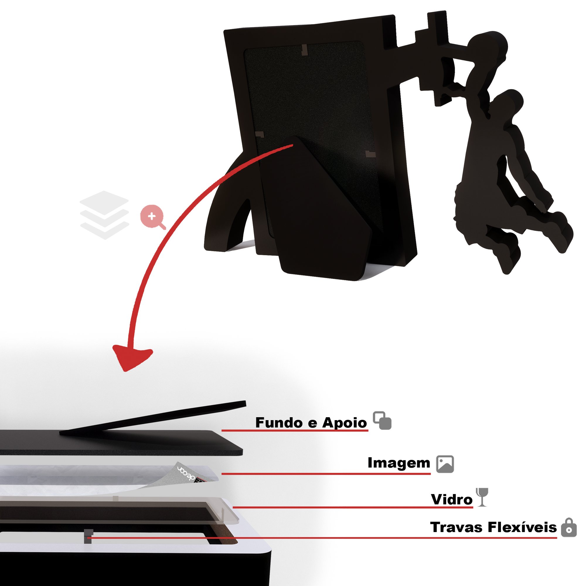 Quadro De Basquete Decoração Casa Presente Para Jogadores De ...