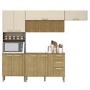 Ver imagem 1 de Armário de Cozinha 5 Peças Urban03 Balcão com Tampo 120cm K02 Freijó-vanilla - Mpozenato