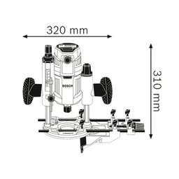 Tupia de Imersão 110v 1600w Gof 1600cie 06016240d0000 Bosch-110v - 6