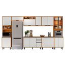 Ver imagem 3 de Cozinha Completa Moderna Modulada 7 Peças 340cm Ravena Poliman Móveis