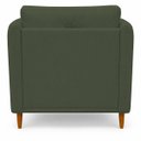 Ver imagem 4 de Poltrona Decorativa Aviv para Sala Escritório Recepção Luxo Linho Verde Premium Easy Clean