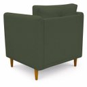 Ver imagem 3 de Poltrona Decorativa Aviv para Sala Escritório Recepção Luxo Linho Verde Premium Easy Clean