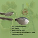 Ver imagem 5 de Bomba de Chimarrão Inox Bojo Mil Furos 24cm Bocal Simples