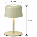 Ver imagem 6 de Luminária de Mesa Recarregável sem Fio Ailati 1+1 Verde Sálvia Touch