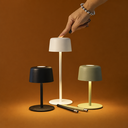 Ver imagem 3 de Luminária de Mesa Recarregável sem Fio Ailati 1+1 Verde Sálvia Touch