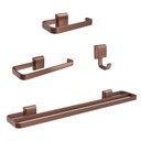 Ver imagem 1 de Kit Acessórios para Banheiros 4 Peças para Lavabo Marrom Corten Banheiro Banho Duplo