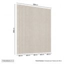 Ver imagem 3 de Painel Ripado para TV até 75 Polegadas Planejado 200x230cm Aruá CabeCasa MadeiraOriginals Off White