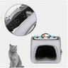 Mochila Transporte Gato Pet Cachorro Cao Pequeno Porte Animal de Estimaçao Ventilado Seguro Passeio  - 13