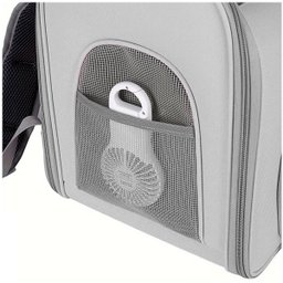 Mochila Transporte Gato Pet Cachorro Cao Pequeno Porte Animal de Estimaçao Ventilado Seguro Passeio  - 10