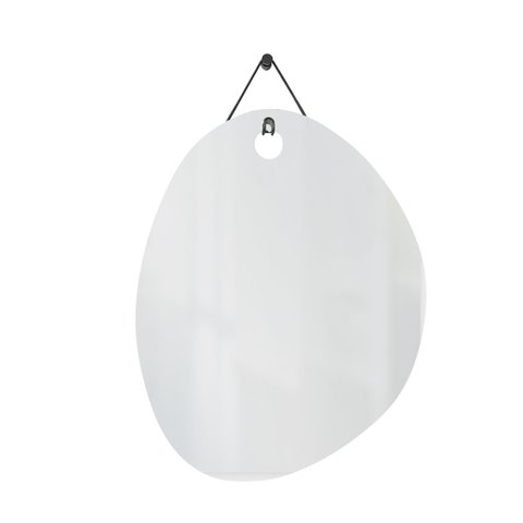 Espelho Decorativo Aramado Wire Polygon Preto 60x45 cm Orgânico