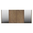 Ver imagem 3 de Aparador Buffet 4 Portas Com Espelho Vegas V3561 Rustic Rustic