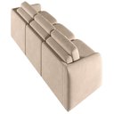 Ver imagem 3 de Sofá Cama para Sala de Estar 3 Lugares 276cm Montserrat K01 Veludo Bege - Lyam Decor