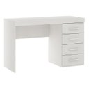 Ver imagem 1 de Mesa Escrivaninha com 4 Gavetas 120x75cm Mdp Branco 0711 Menu