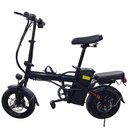 Ver imagem 4 de Bicicleta Elétrica Dobrável 400w 48v Painel Digital 30kmh Farol de Led - Preto