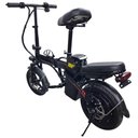 Ver imagem 3 de Bicicleta Elétrica Dobrável 400w 48v Painel Digital 30kmh Farol de Led - Preto