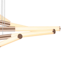 Ver imagem 3 de Pendente Palito Dourado (c)90cm (l)90cm (a)23cm 10x7,2w 2700k 3600lm - Cd014