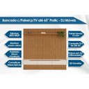 Ver imagem 7 de Rack Bancada C/painel P/tv até 65 Polegadas Pratic Ripado Prateleira 223x240cm Cedro - Dj Móveis