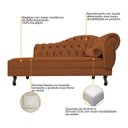 Ver imagem 6 de Kit Diva Recamier Juliana 160cm Lado Esquerdo e 01 Poltrona Classic Suede Terracota - Amarena Móveis