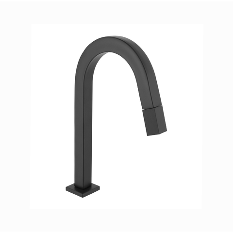 Torneira Lavatorio Tube Mesa Bica Baixa Cube Black ¼ Zr20 - Levo