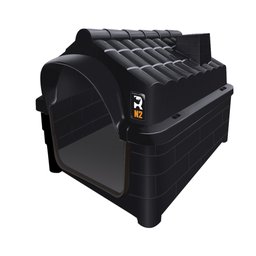 Casa Plástica Black para Cães Cachorros Pequeno Porte n2 - 1