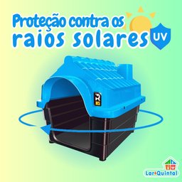 Casa Plástica Black para Cães Cachorros Pequeno Porte n2 - 5