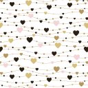 Ver imagem 1 de Papel de Parede Baby Meninas Corações Coloridos - 3,00x0,50m