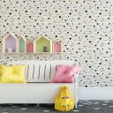 Ver imagem 2 de Papel de Parede Baby Meninas Corações Coloridos - 3,00x0,50m