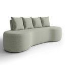 Ver imagem 2 de Sofá 3 Lugares 210cm Orgânico Viana B10 Bouclê Menta - Mpozenato