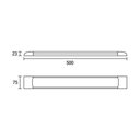 Ver imagem 2 de Luminária Led Blumenau Slim de Sobrepor 50cm 18w Bivolt 6500k Luz Branca