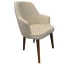 Ver imagem 2 de Kit 2 Cadeiras Decorativa Lara Suede Bege - Dominic Decor