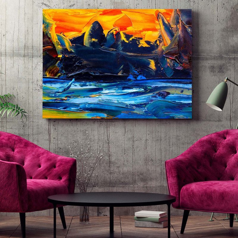 Quadro Decorativo Tela Canvas Abstrato Pallet - 150x100 Cm - 2
