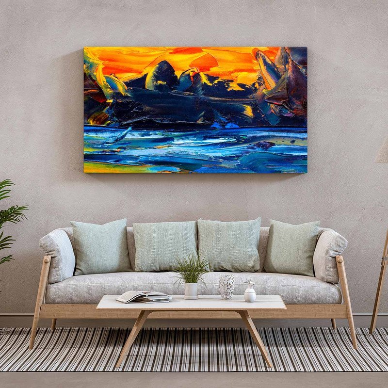 Quadro Decorativo Tela Canvas Abstrato Pallet - 150x100 Cm - 1