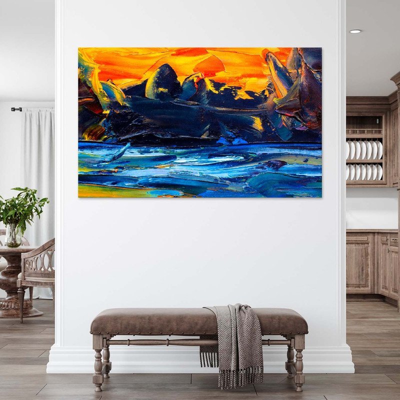 Quadro Decorativo Tela Canvas Abstrato Pallet - 150x100 Cm - 3