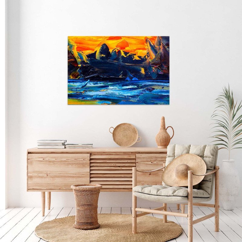 Quadro Decorativo Tela Canvas Abstrato Pallet - 150x100 Cm - 4