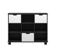 Ver imagem 2 de Nicho Organizador Preto com 3 Gavetas Brancas 1478 Qmovi