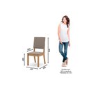 Ver imagem 3 de Kit 4 Cadeiras Sala Jantar Milla 4 Un Nature/linho Bege - Henn